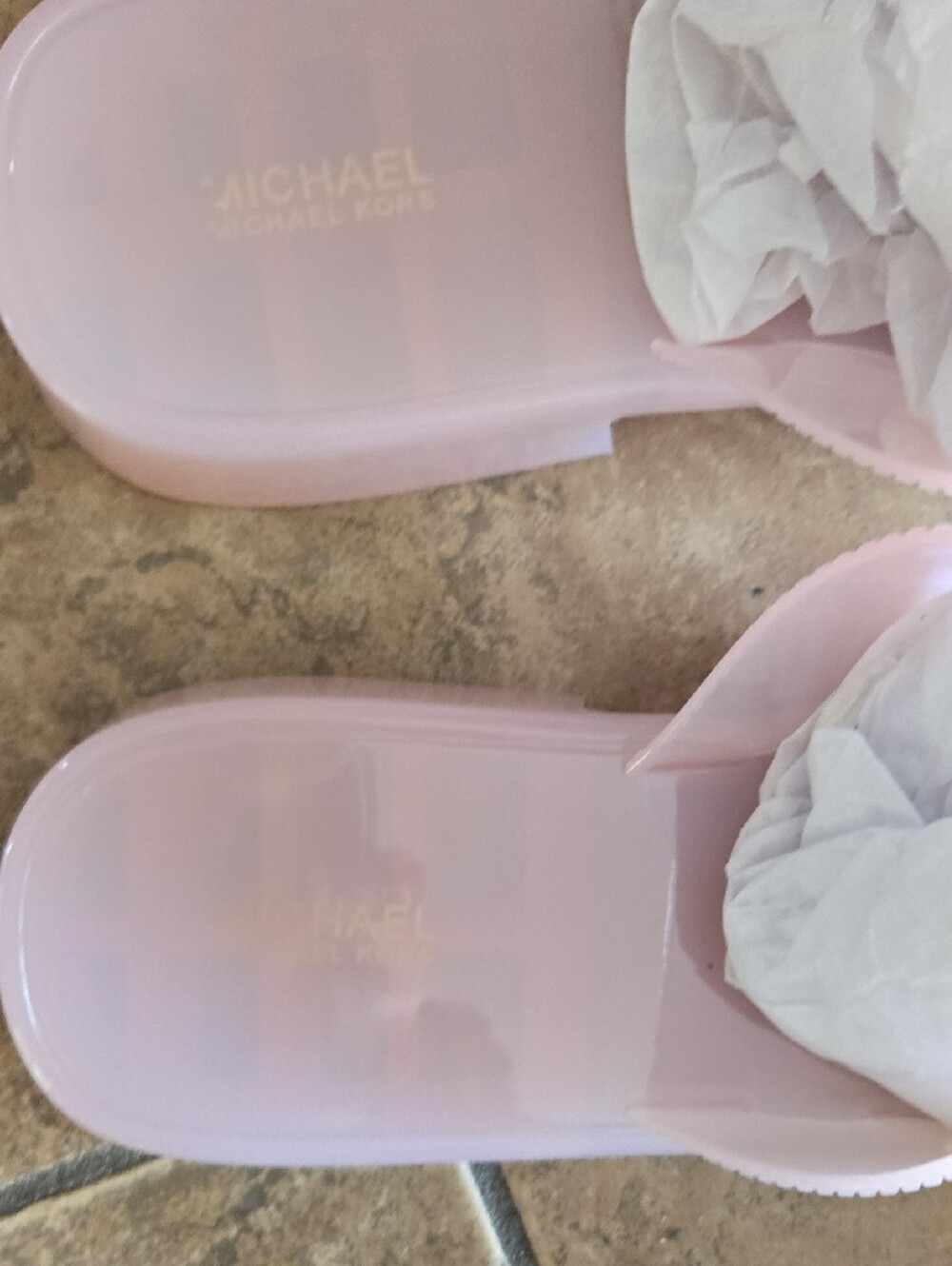 Michael Kors Hannah Jelly Thong Sandals in Light Pink💞⭐️ Size 11 - Picture 5 of 9